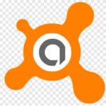 Avast Antivirus logo, a circular shield with a stylized "A" inside, surrounded by four orange protrusions resembling shields.