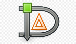 Dia logo, a stylized "D" with a triangle and a square within it, representing the software's use for creating diagrams.