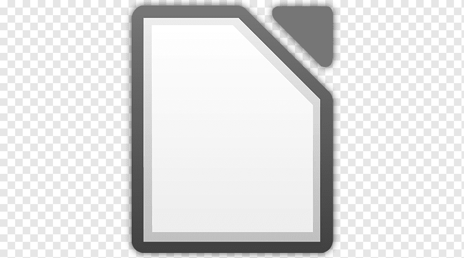 LibreOffice logo, a stylized document icon with a corner folded down.