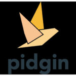 Pidgin logo, a stylized, abstract figure resembling a bird with outstretched wings, accompanied by the word "Pidgin" in a sans-serif font.