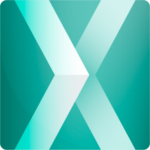 Xara Photo & Graphic Designer logo, a stylized "X" formed by intersecting teal and white shapes.