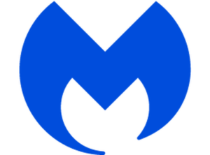 Malwarebytes logo, stylized 'M' with shield-like shape