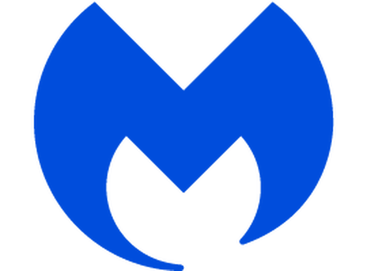 Malwarebytes logo, stylized 'M' with shield-like shape